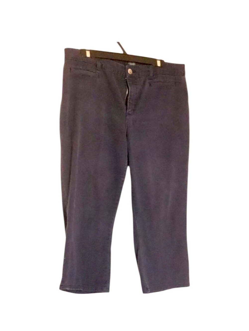 CHAPS WOMENS SIZE 14 Grey CAPRIS